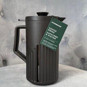 Starbucks Coffee Press Black 8-Cup NIB